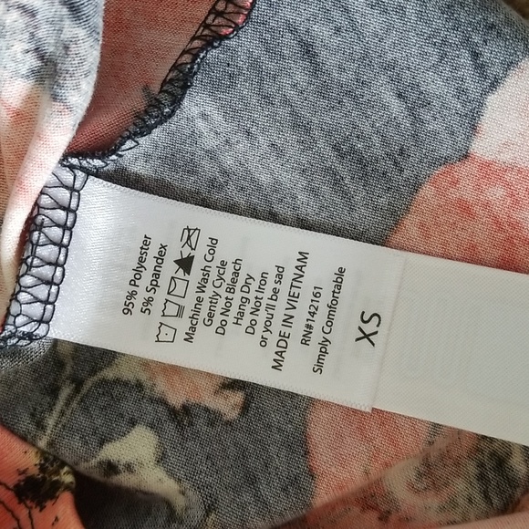 Lularoe Floral Melissa Size XS NWT - Picture 7 of 8